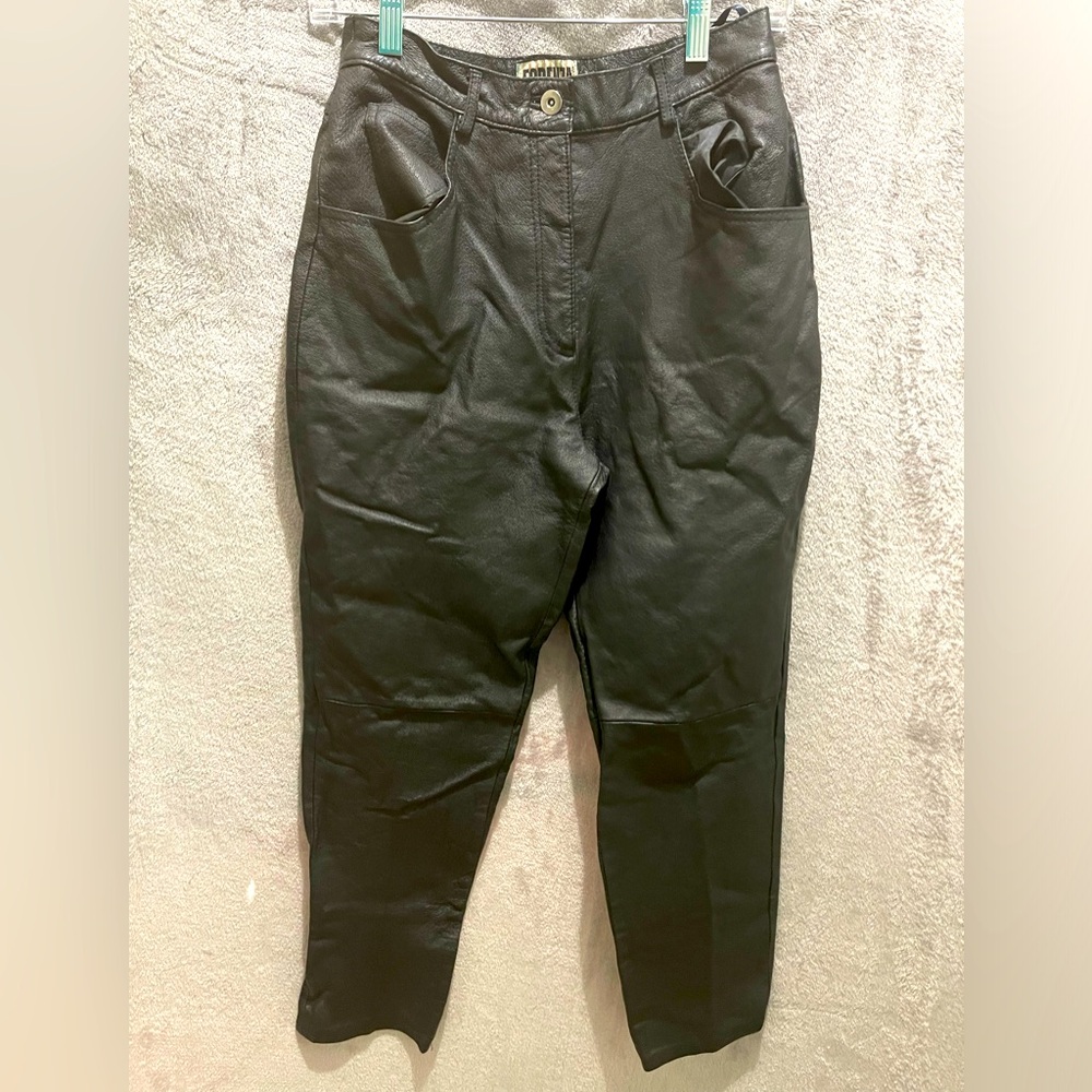 Vintage Forenza 100% Leather Pants. Size 8
